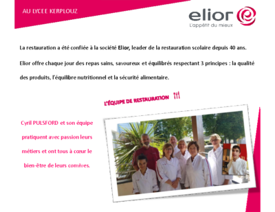 Présentation Elior