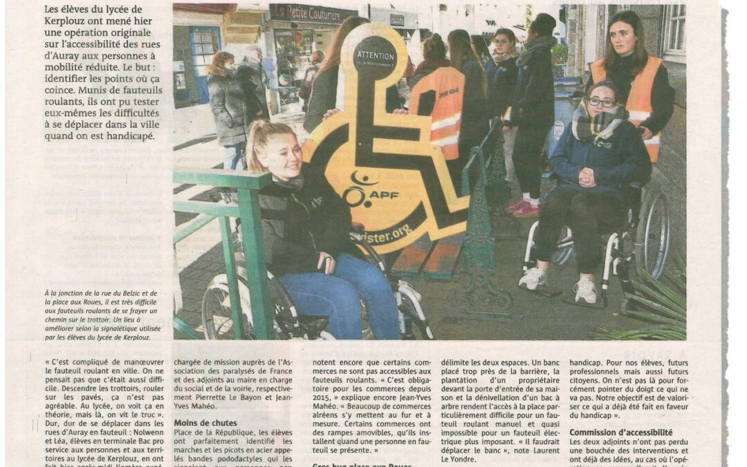 Accessibilité. Dur, dur les pavés alréens !