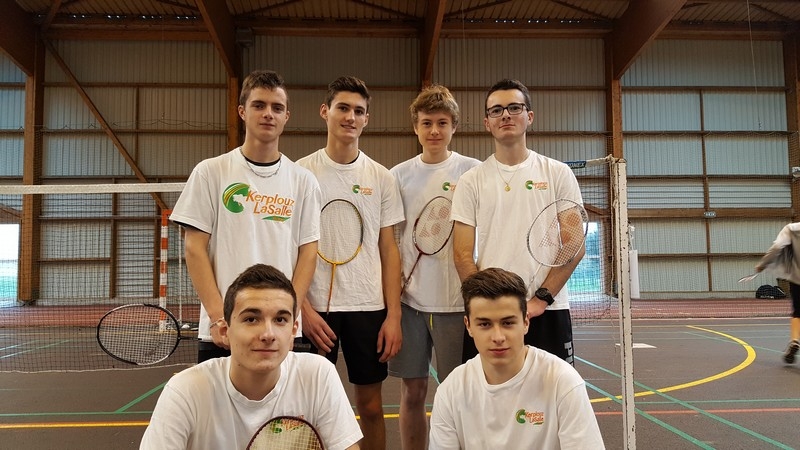 Champion du Morbihan de Badminton en double garçons