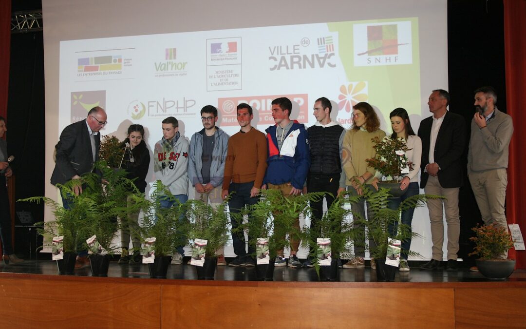 Concours Régional de reconnaissance des végétaux 2019 au Lycée Kerplouz Lasalle Auray et des lauréats de Kerplouz pour la finale à Lyon en décembre.