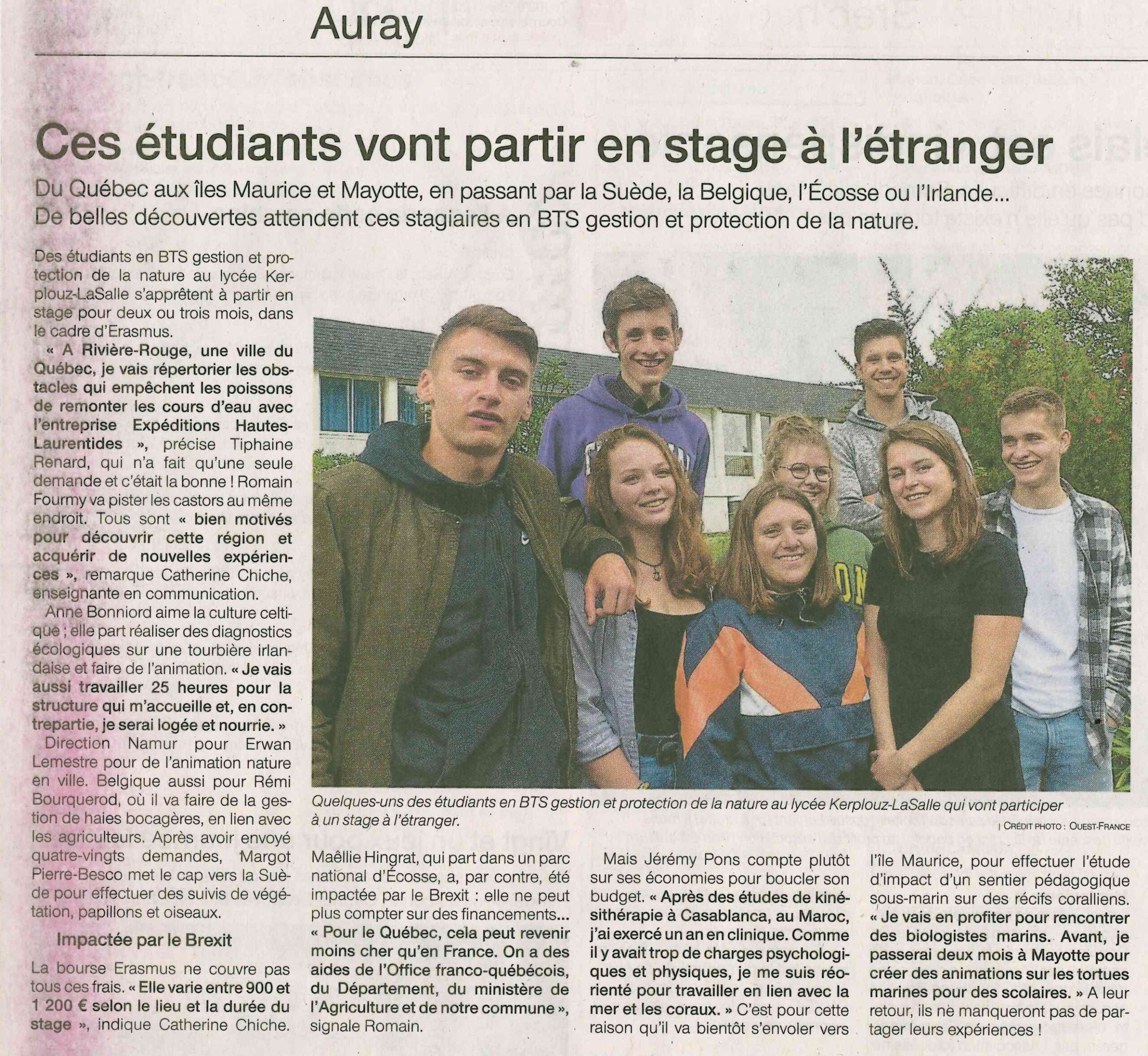 Ces étudiants vont partir en stage à l’étranger
