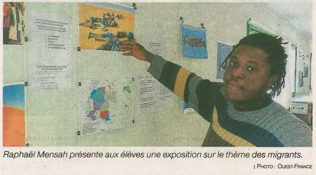 Ce ghanéen est en service civique au lycée Kerplouz