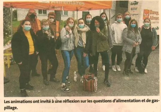 Les lycéens de Kerplouz participent à une action de solidarité