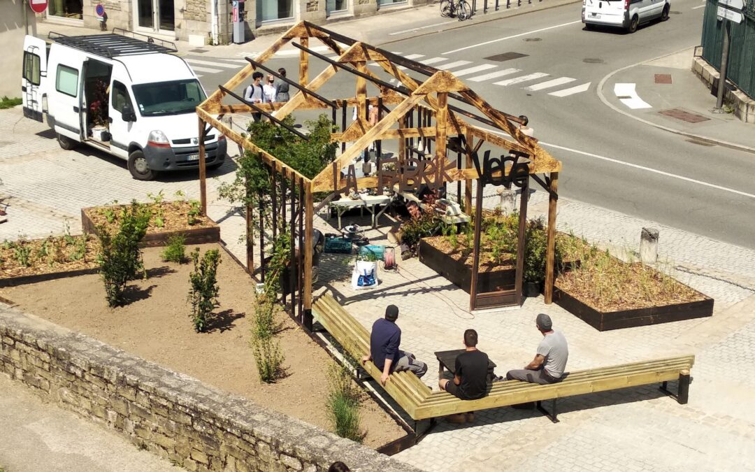 Vannes 2021, un jardin éphémère sobre, épuré.