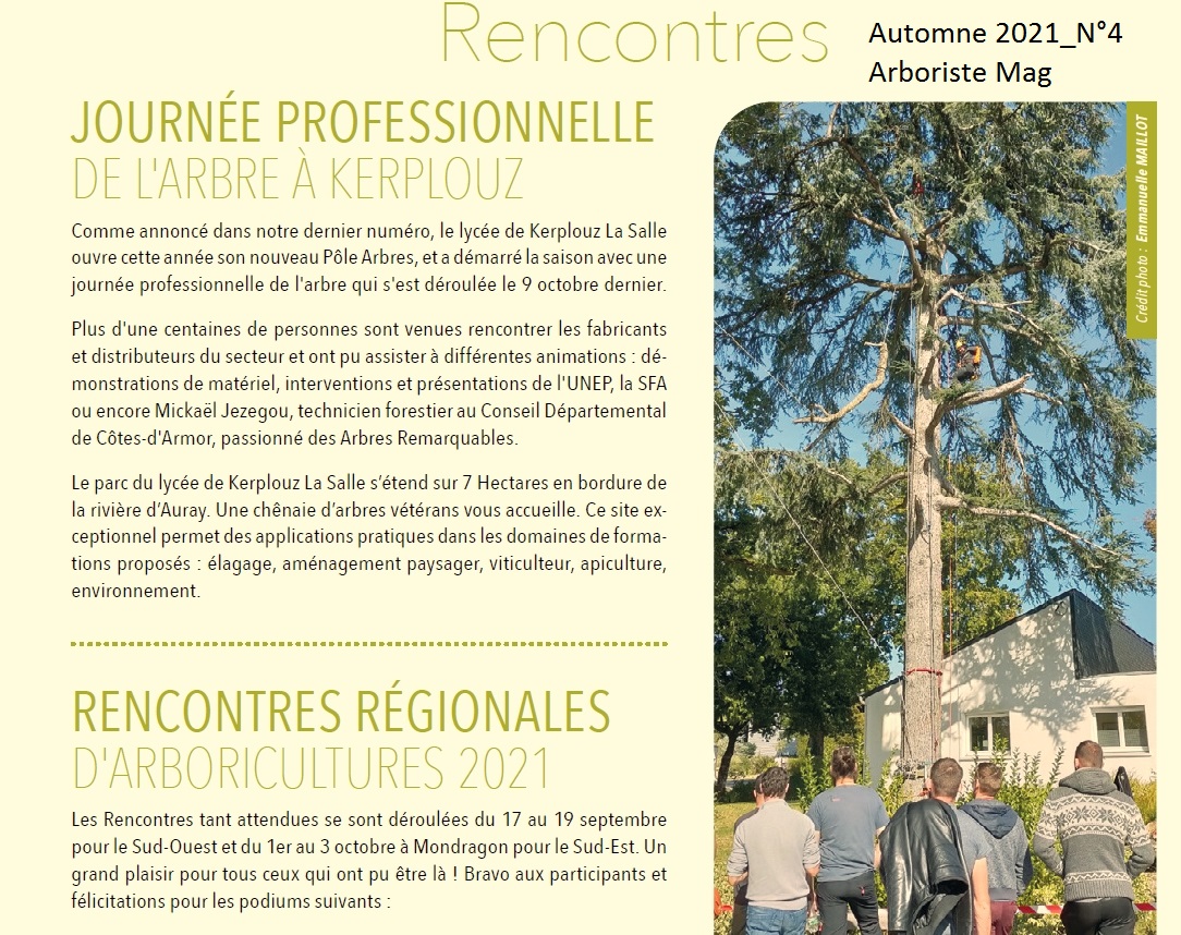 Journée professionnelle de l’arbre à kerplouz