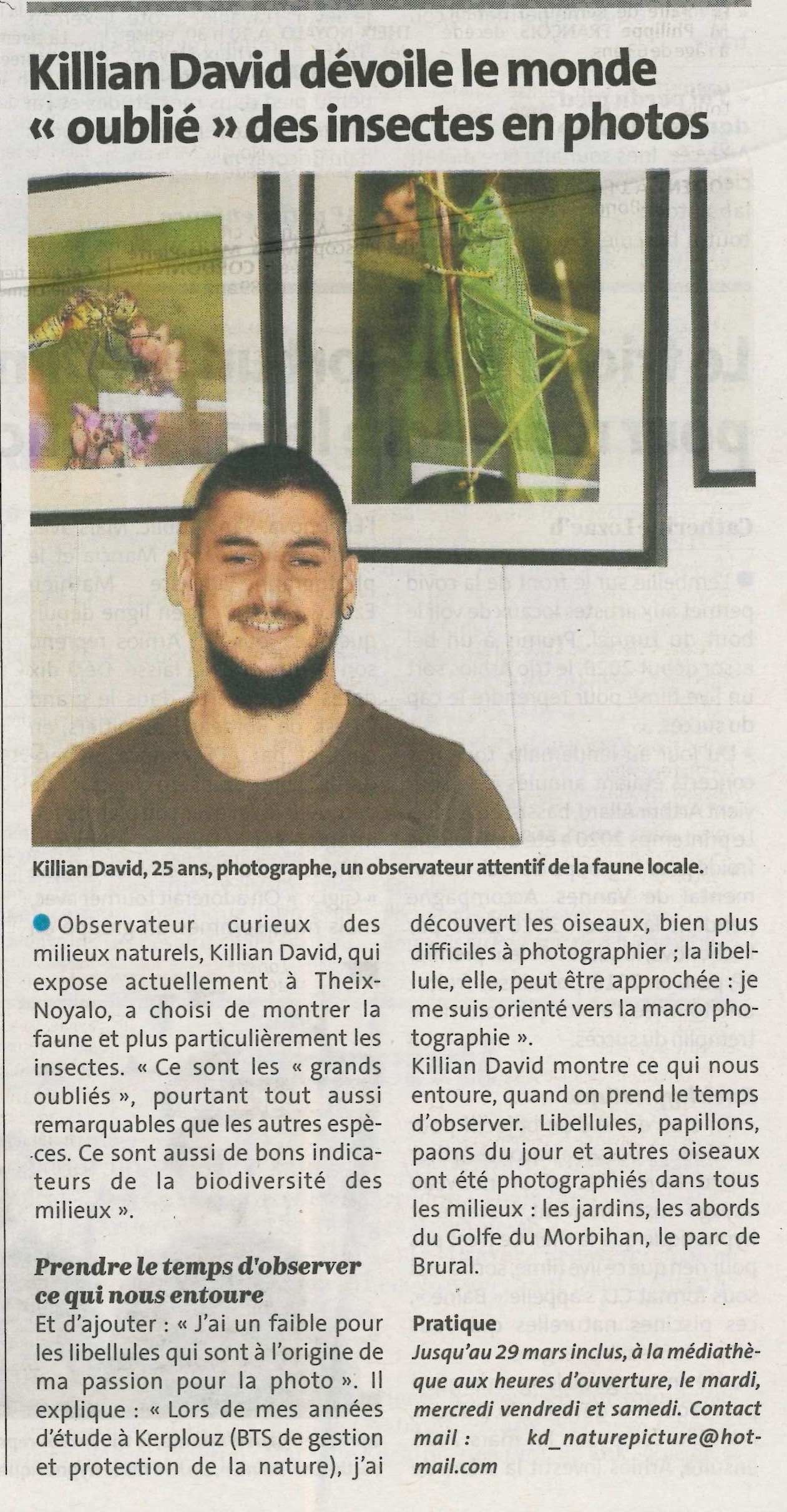 Killian David dévoile le monde « oublié » des insectes en photos