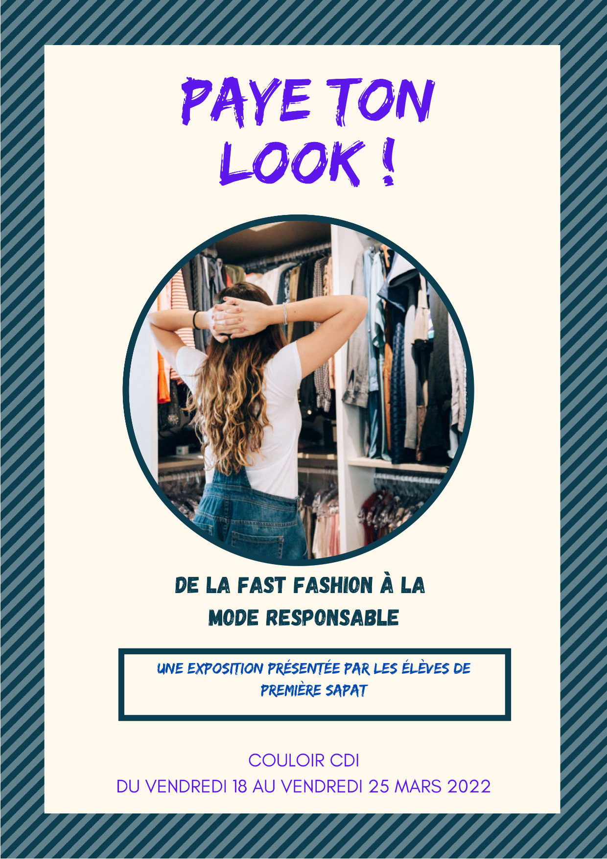 Exposition « Fast Fashion » au CDI – 1ère SAPAT