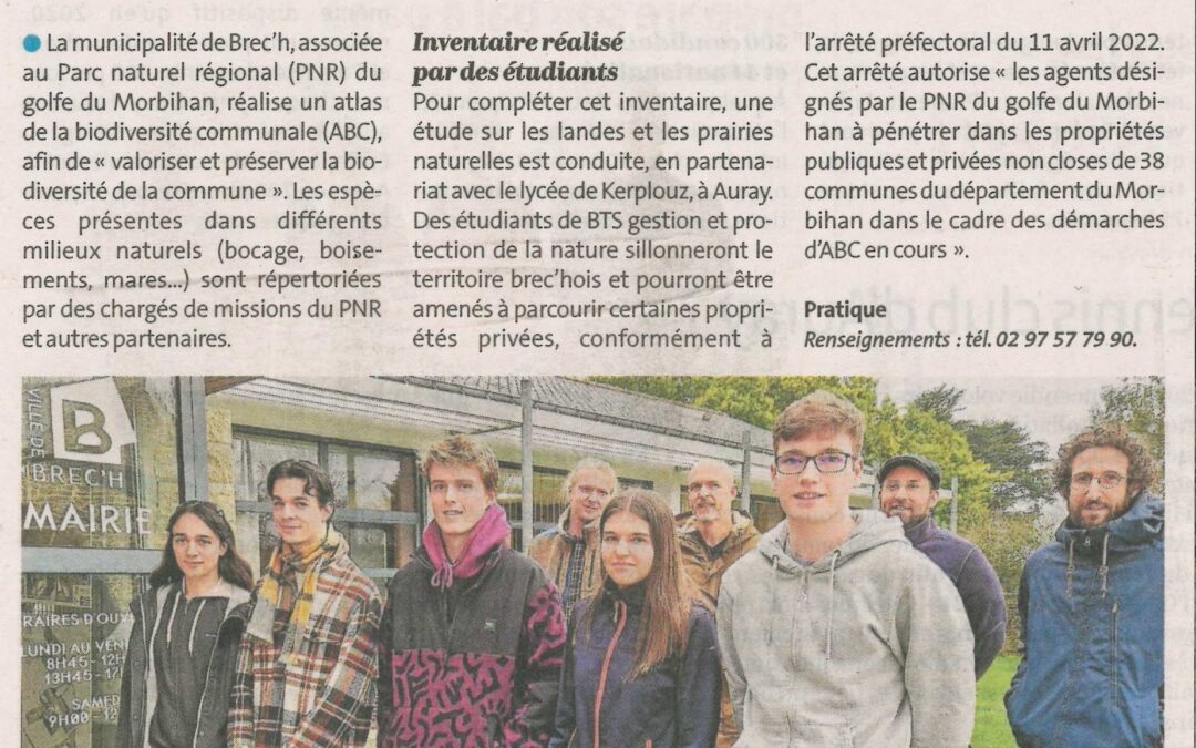 Des étudiants en BTS à Auray participent à l’étude de la lande