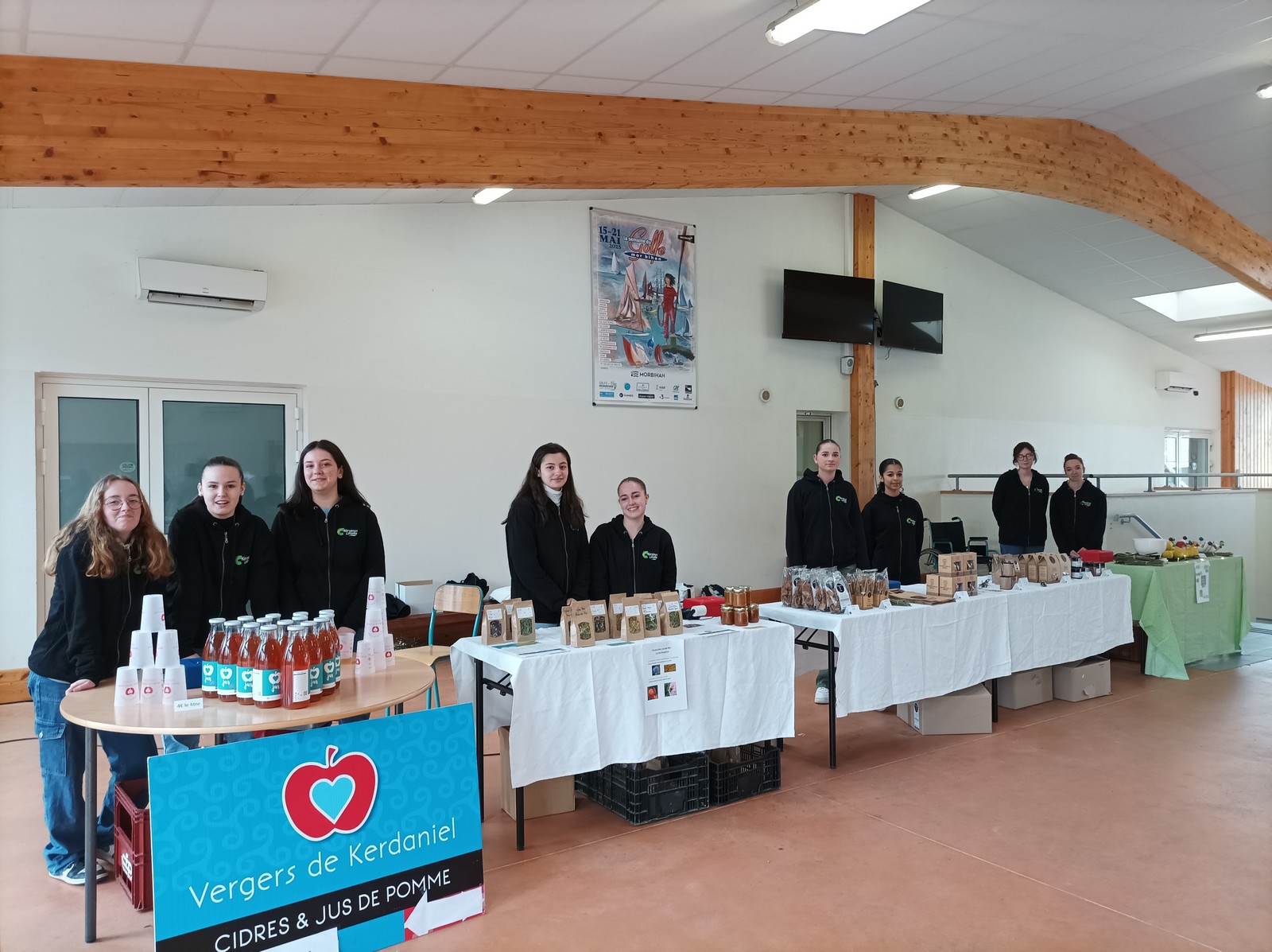 Marché de producteurs locaux lors des Portes Ouvertes