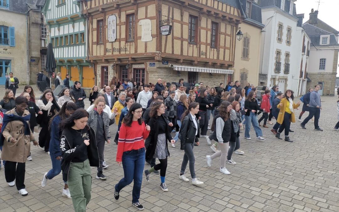 Un flashmob pour annoncer la journée mondiale de LA TRISOMIE !