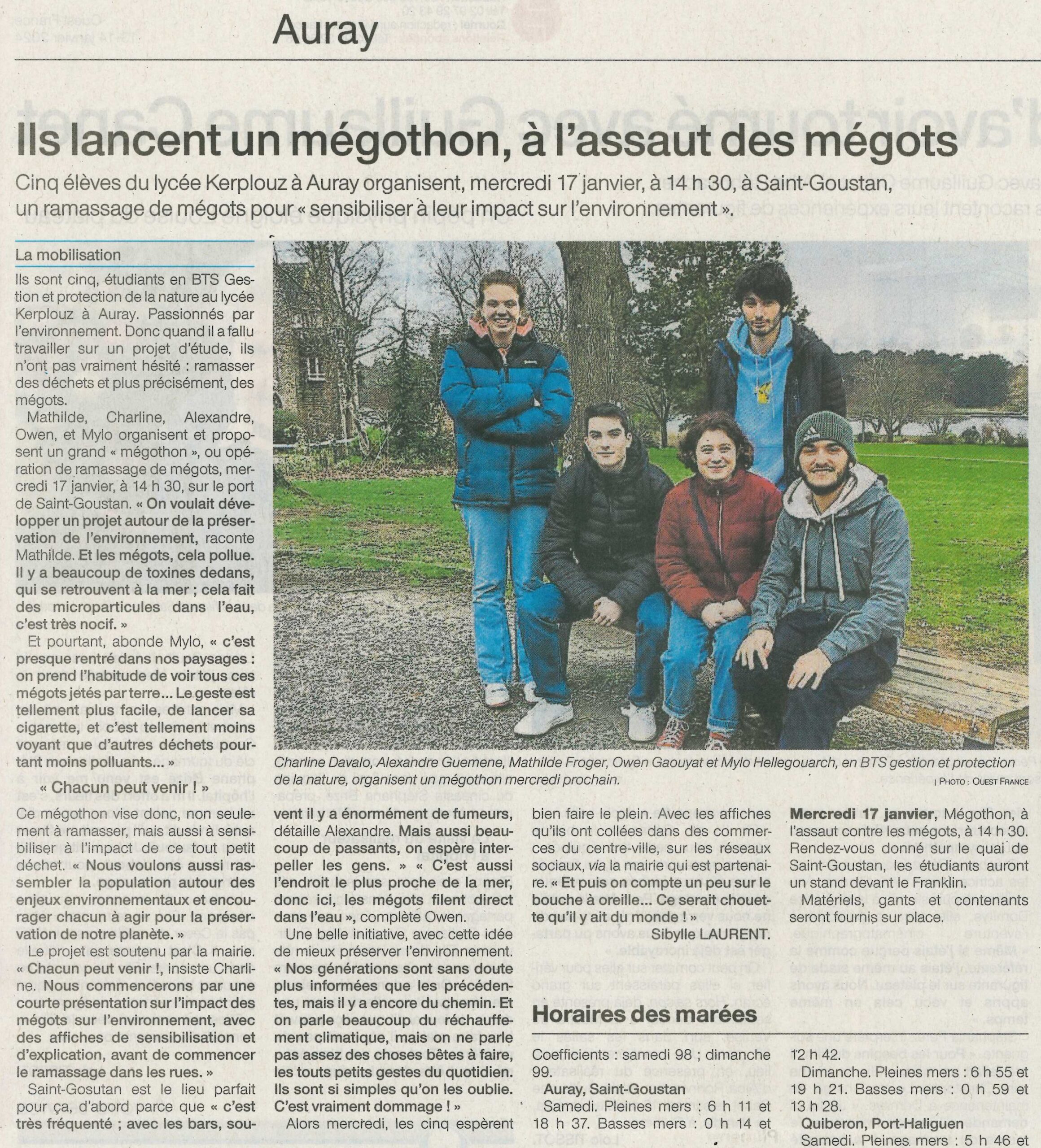 Ils lancent un mégothon, à l’assaut des mégots