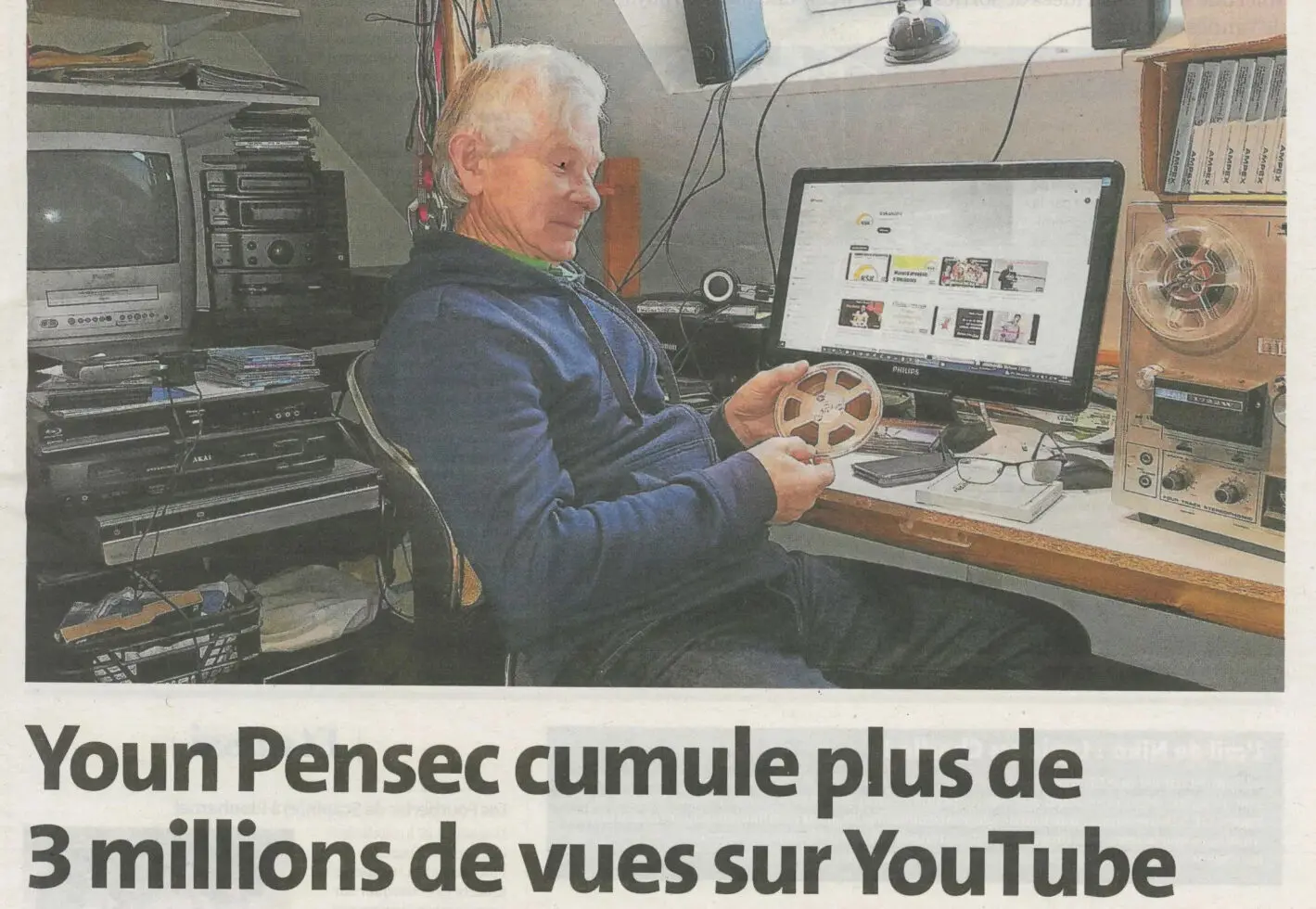 Youn Pensec cumule plus de 3 millions de vues sur YouTube