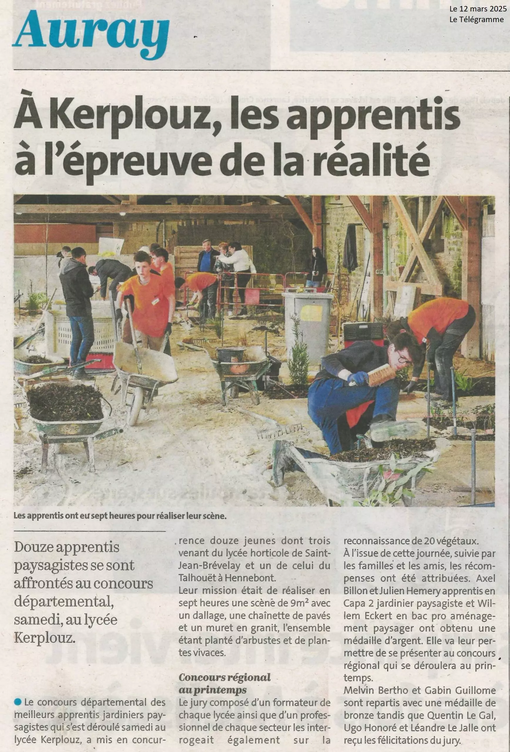 A Kerplouz, les apprentis à l’épreuve de la réalité