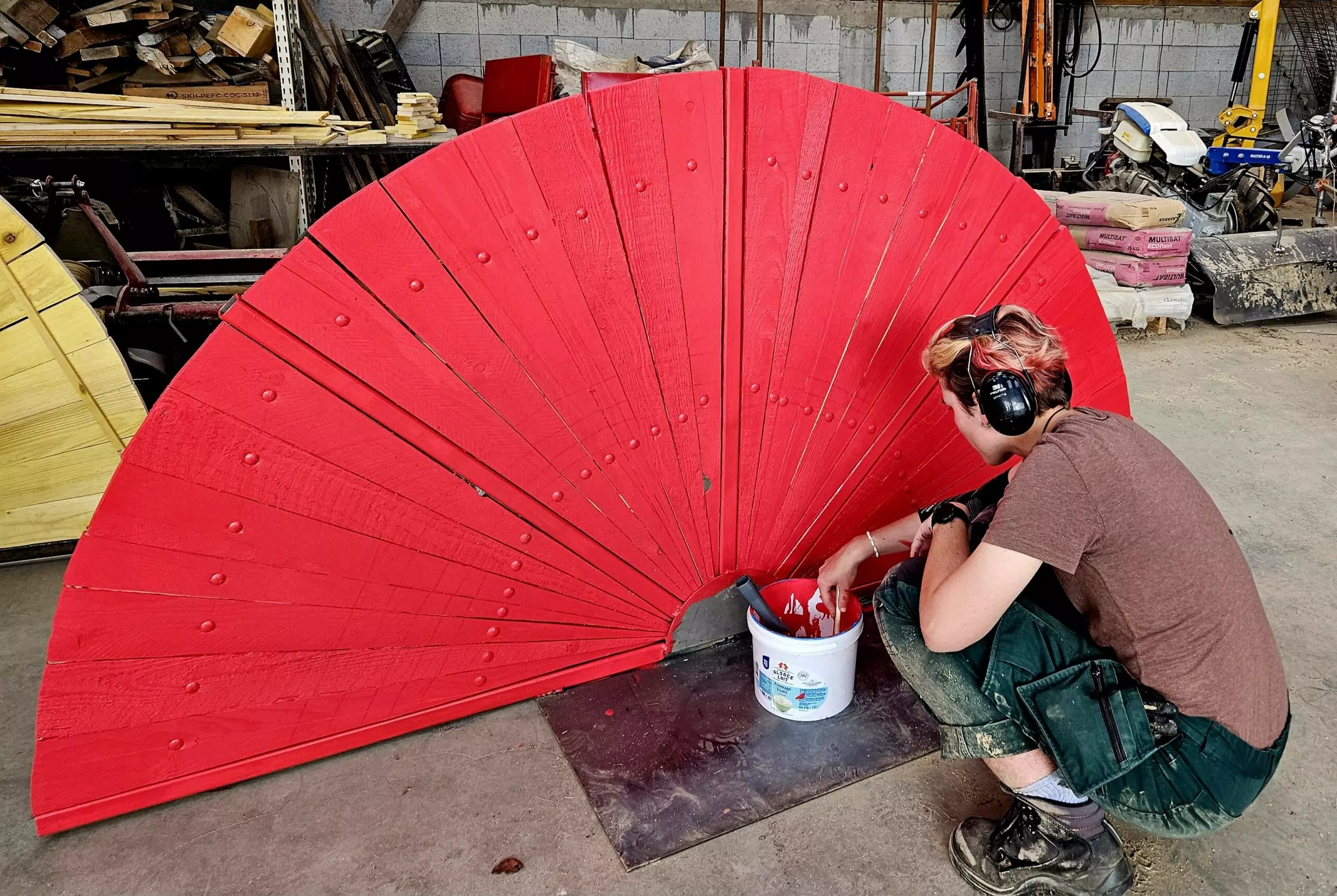 Rouge coquelicot, pour le jardin Saïen (Potager des BTS AP 2)