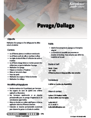 PAVAGE-DALLAGE