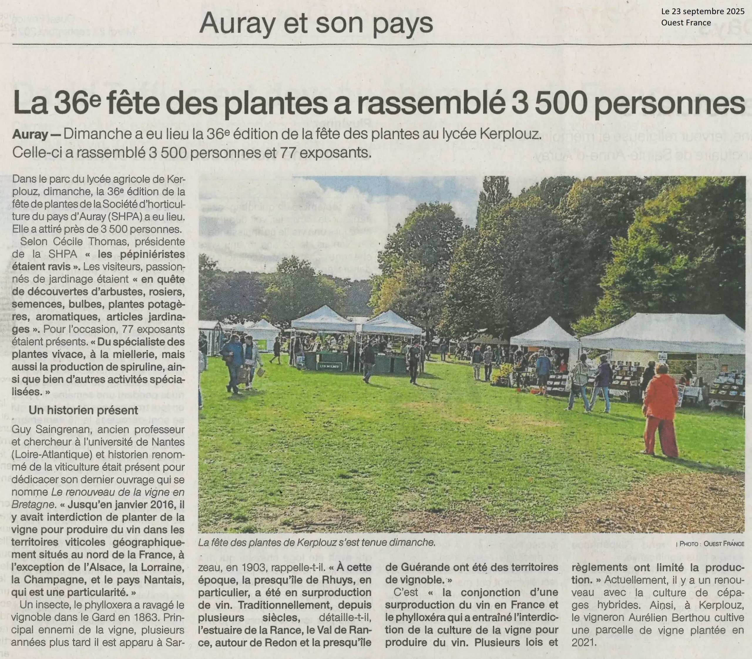 La 36e fête des plantes a rassemblé 3500 personnes