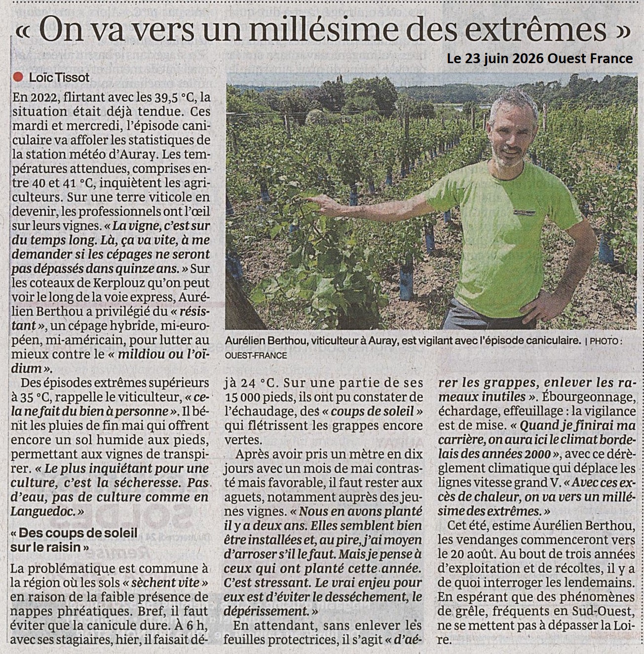 &laquo;&nbsp;On va vers un mill&eacute;sime des extr&ecirc;mes&nbsp;&raquo;