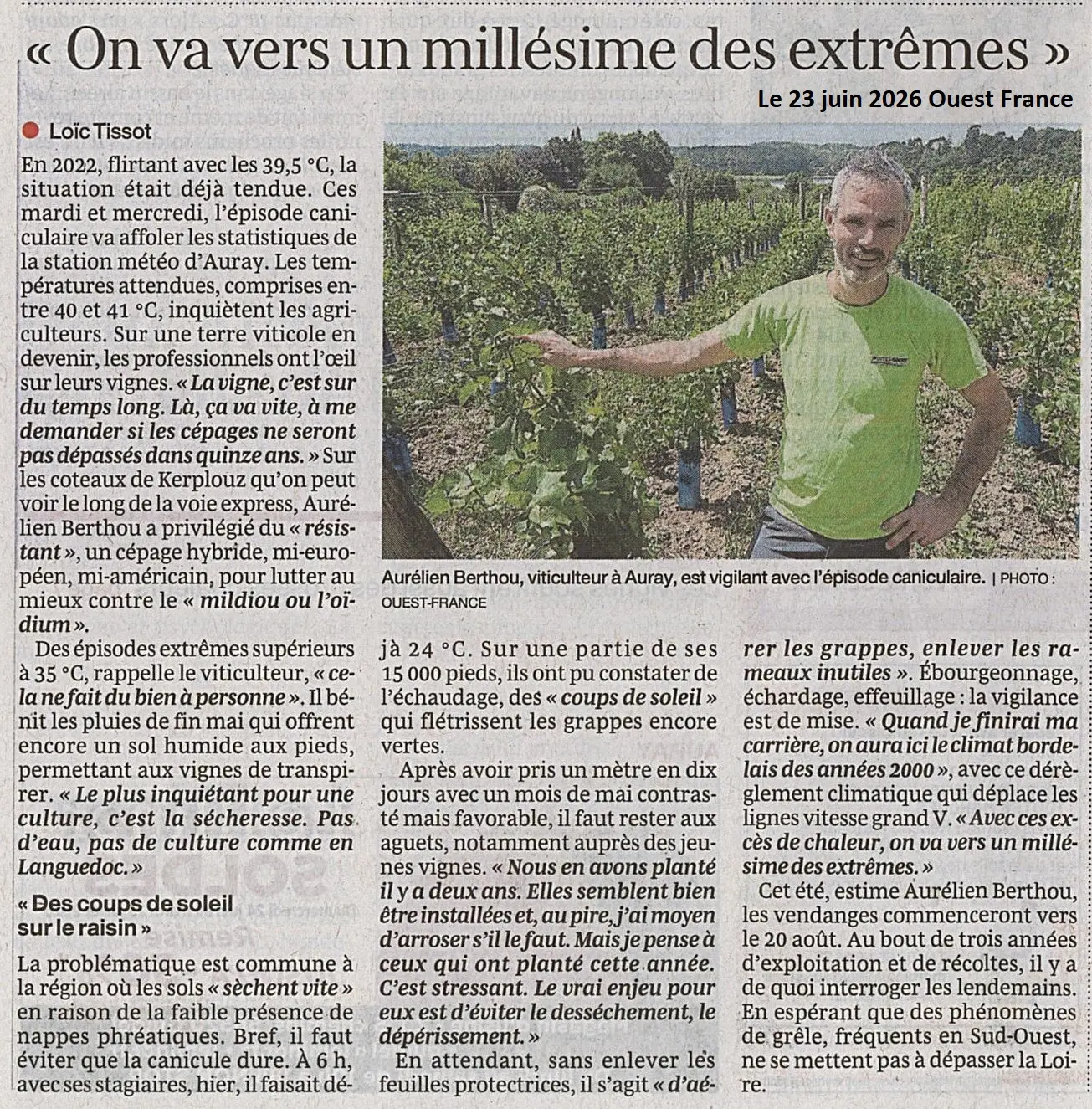 &laquo;&nbsp;On va vers un mill&eacute;sime des extr&ecirc;mes&nbsp;&raquo;